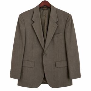 Vintage Sturbridge Classics 100% Worsted Wool Blazer USA Made Brown 46R